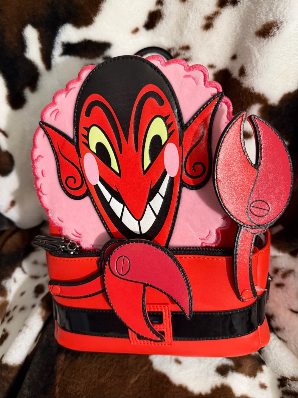 Loungefly Red & Black Powerpuff Girls Logo Bag